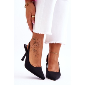 FS1 Klassiska svarta Whitley spetsiga klackar 1