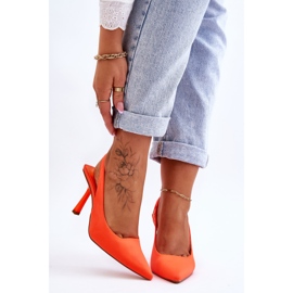 FS1 Klassiska spetsiga klackar Neon Orange Whitley 1