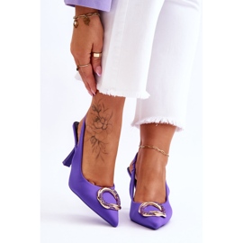 FS1 Moderiktiga stift med dekoration och cubic zirconias lila Alexia violett 1