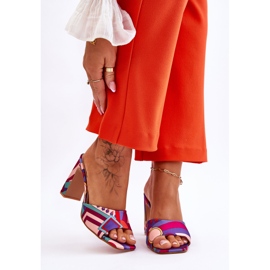 FS1 Dammönstrade hältofflor Lila Adelise purpur mångfärgad 2