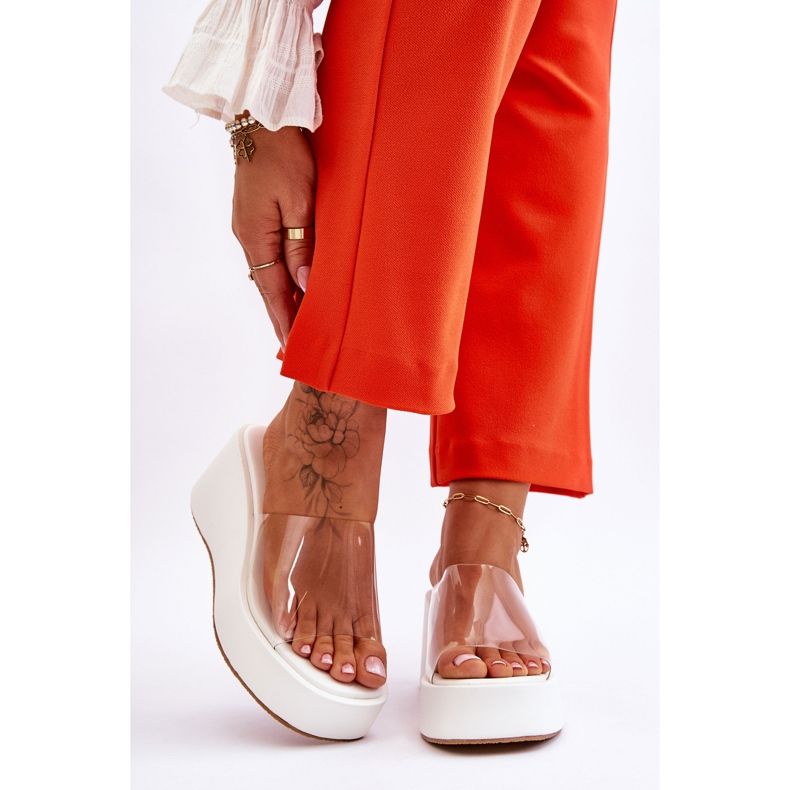 FS1 Transparent Wedge Tofflor Damer Vita Eliane 1