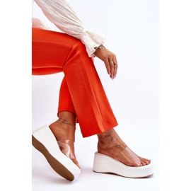 FS1 Transparent Wedge Tofflor Damer Vita Eliane 6