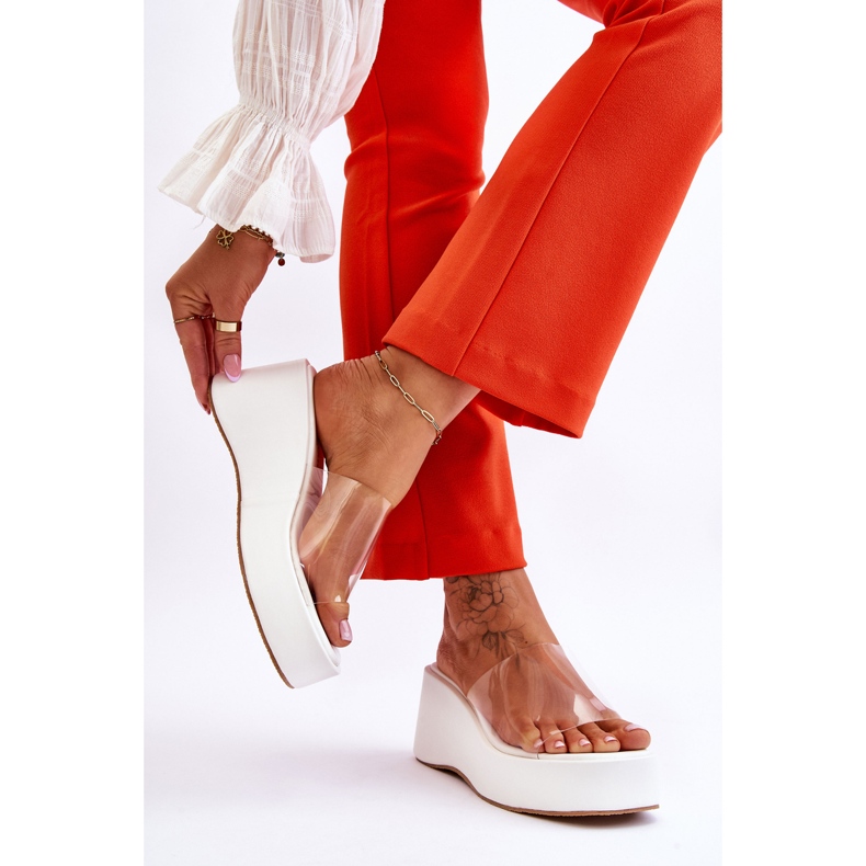 FS1 Transparent Wedge Tofflor Damer Vita Eliane 2