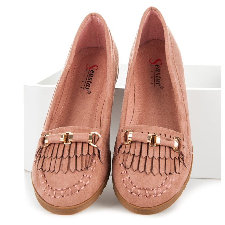 Seastar Loafers med fransar rosa 1