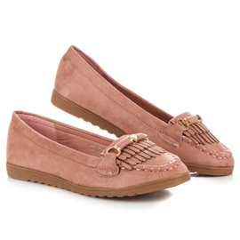 Seastar Loafers med fransar rosa 2
