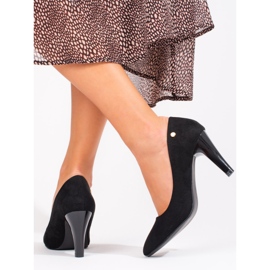 Klassiska eleganta Shelovet pumps för kvinnor svart 2