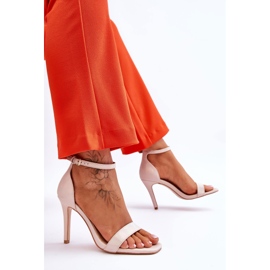 Vinceza Fashionabla sandaler Beige Holografisk Beige Rayden brun 5