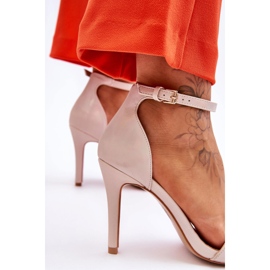 Vinceza Fashionabla sandaler Beige Holografisk Beige Rayden brun 3