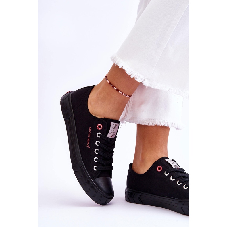 Klassiska dam sneakers Cross Jeans LL2R4051 Svart 2