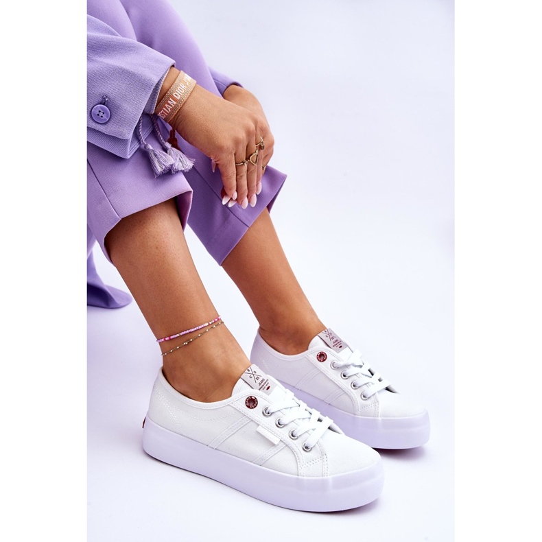 Platform Sneakers dam Cross Jeans LL2R4040 Vit 1