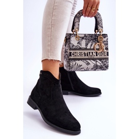 S.Barski Dammockor med platt klack Svart Liana 2