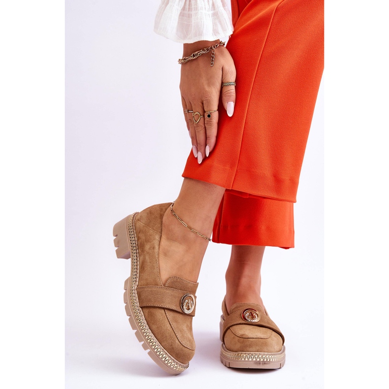 FILIPCZYK Eleganta Dark Beige Laverne Mocka Loafers 1