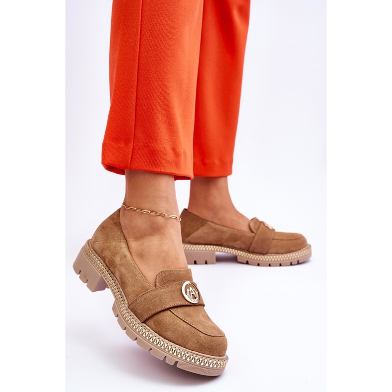 FILIPCZYK Eleganta Dark Beige Laverne Mocka Loafers 2