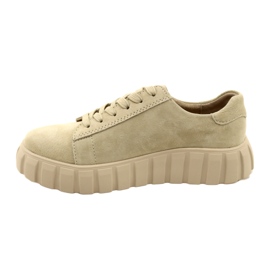 Filippo DP4138 sneakers i mocka beige 2