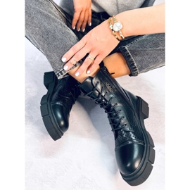 BM Wyman Black openwork stövlar med snörning svart 2