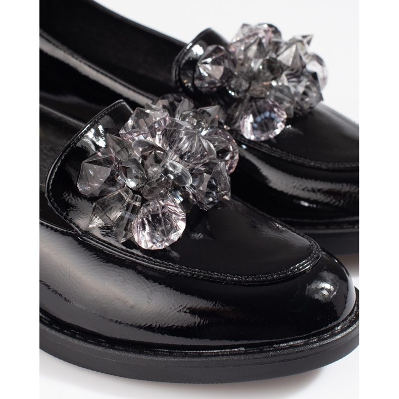 W. Potocki Lackade damskor med dekor Potocki svart 1