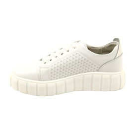 Evento 23PB32-5739 Sneakers i vitt läder 2