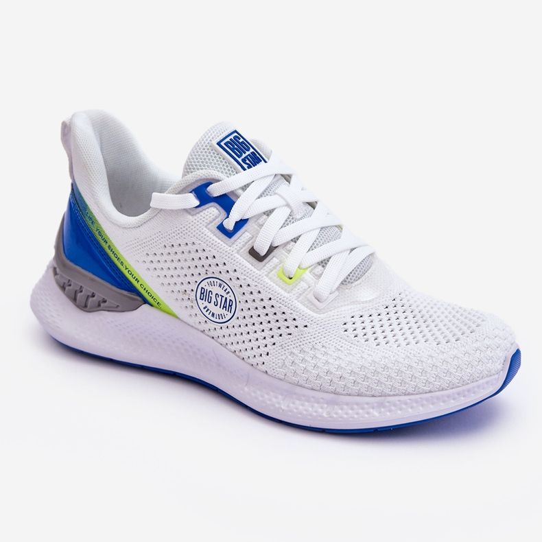 Bekväma sneakers för män Memory Foam Big Star LL174102 Vit 1