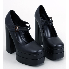 BM Loit Black spannmålsplattformspumpar svart 1