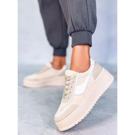 BM Plattformssneakers Foret Beige 1