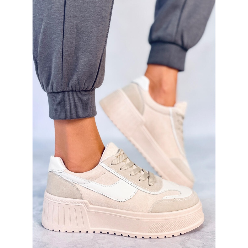 BM Plattformssneakers Foret Beige 2