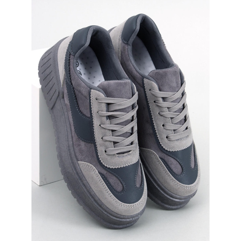 BM Plattformssneakers Foret Grey grå 1