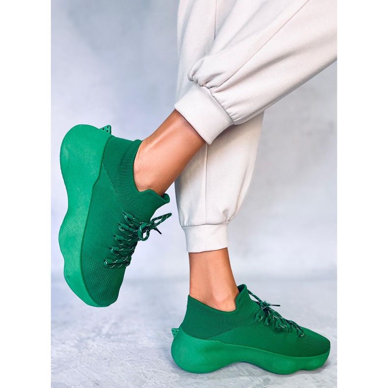 PA1 Callens Verde socksneakers grön 2