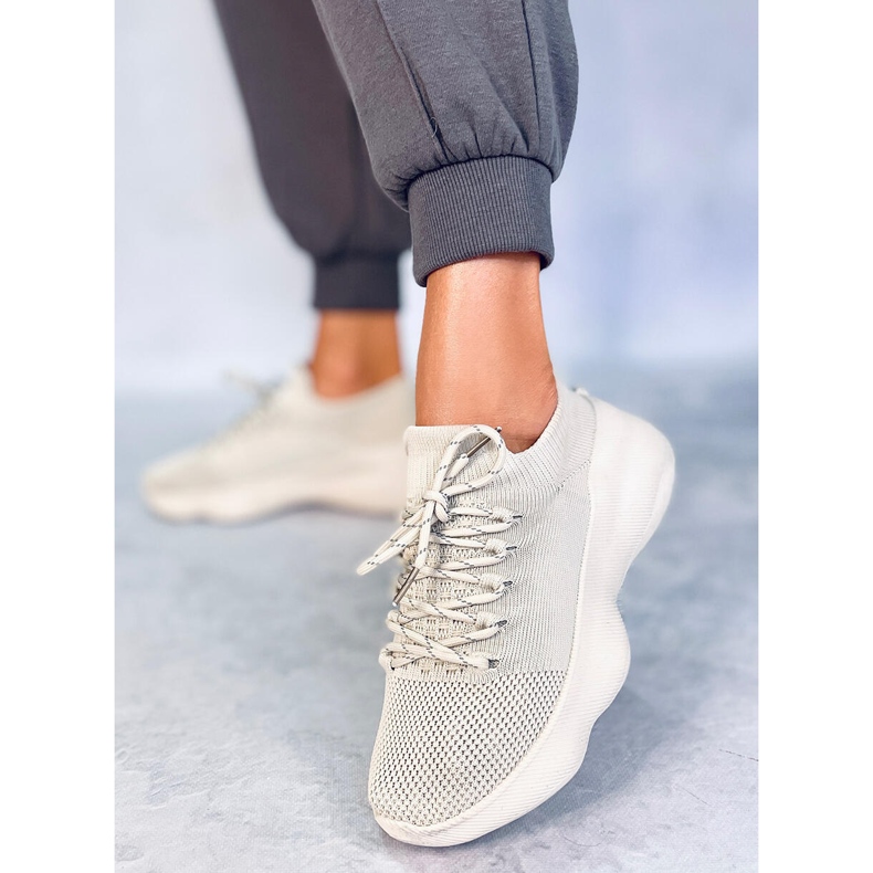 Callens Beige socksneakers 1