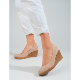 W. Potocki Beige wedge pumps för kvinnor från Potocki 1