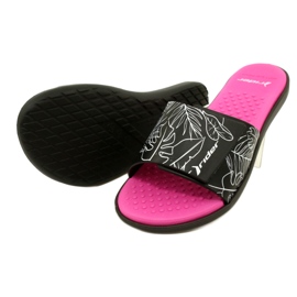 Rider 83331 AD447 pooltofflor vit svart rosa 4