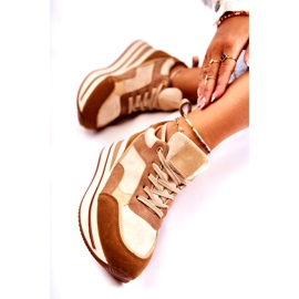 PS1 Sportskor i mocka för kvinnor Brun-Beige Elisse 3