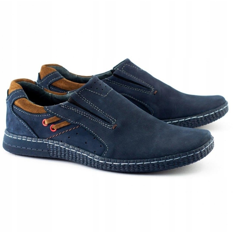 KOMODO Herrloafers 862L marinblå 2