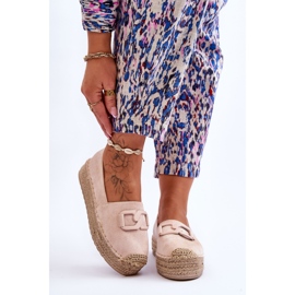FI1 Classic Platform Espadrilles för kvinnor Beige Maurine 1