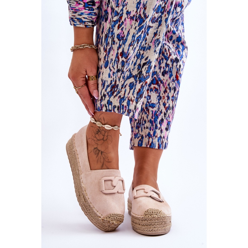 FI1 Classic Platform Espadrilles för kvinnor Beige Maurine 1