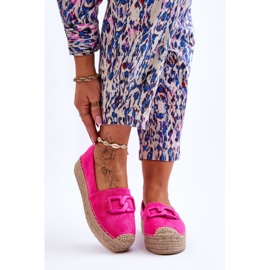 FI1 Classic Platform Espadrilles dam Fuchsia Maurine rosa 1