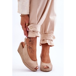 Elsie Beige Mocka Sandaler brun 1