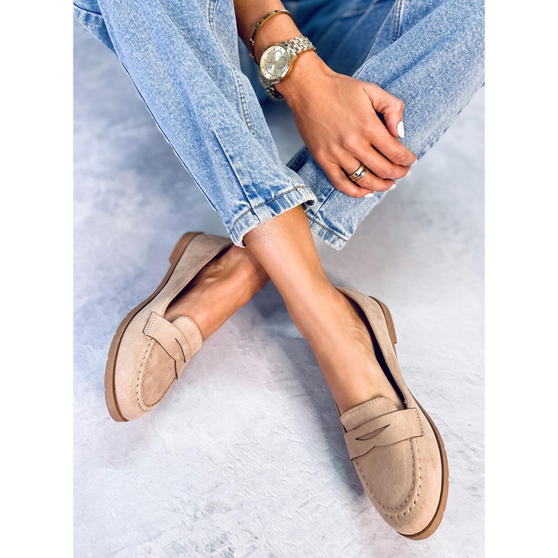 Seastar Ponchet Khaki loafers för kvinnor beige 2