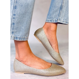 Seastar Chiesa Gold glitterballerinor gyllene 2