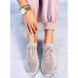 PA1 Croft Pink Hidden Wedge Trainers rosa 1