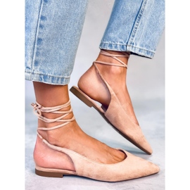 PA1 Dentoni Naken Slingback Ballet Flats beige 2