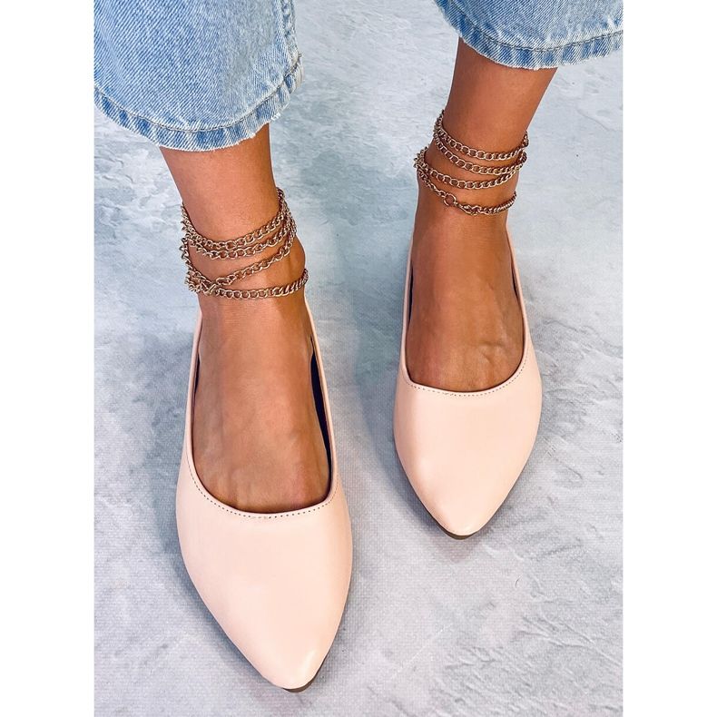 PA1 Junri Naken kedja ballerinas rosa 2