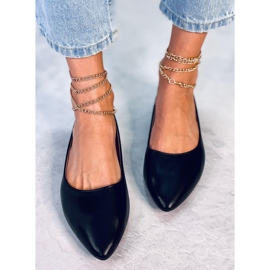 PA1 Junri Black Chain Ballerinas svart 1