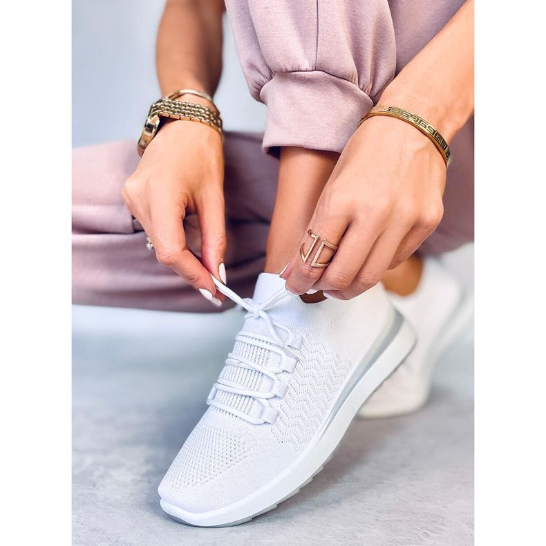 PA1 Barthel White sock sportskor vit 1