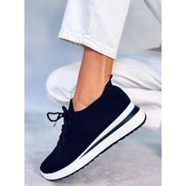 PA1 Barthel Black sock sportskor svart 2