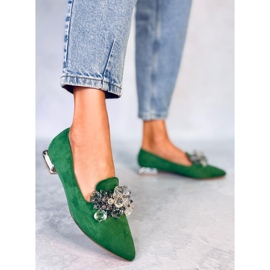 PA1 Lords loafers med Falconi Green stenar grön 2