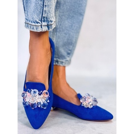 PA1 Lords loafers med Falconi Royal Blue stenar blå 1