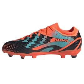 Adidas X Speedportal Messi.3 Fg Jr GZ5145 fotbollsskor orange apelsiner och röda 1