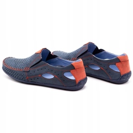 Olivier Sommarskor herr, mockasiner 901, marinblå och röd 4