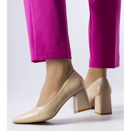 Fanchon beige stilettpumps 1