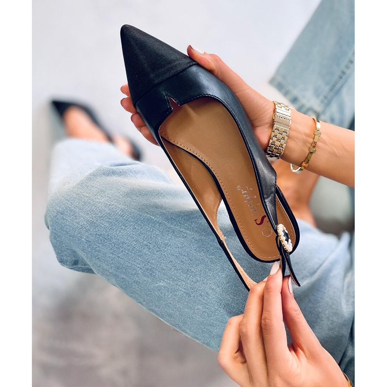 Seastar Balettkläder med öppen klack från Sanaz Black svart 2